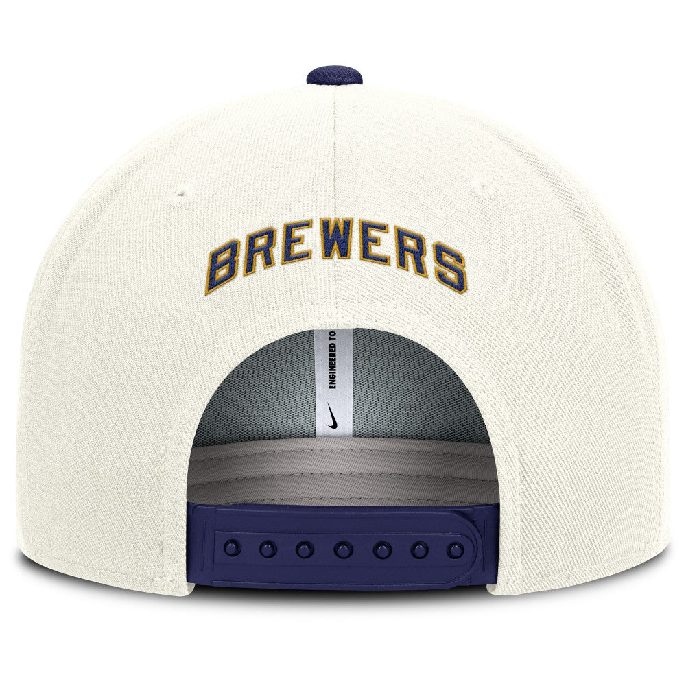 Milwaukee Brewers Nike Cooperstown Pro Dri-FIT Snapback Hat On Sale