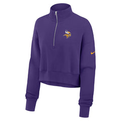 Minnesota Vikings Women's Phoenix Fleece Quarter-Zip Sweatshirt Purple - Nike