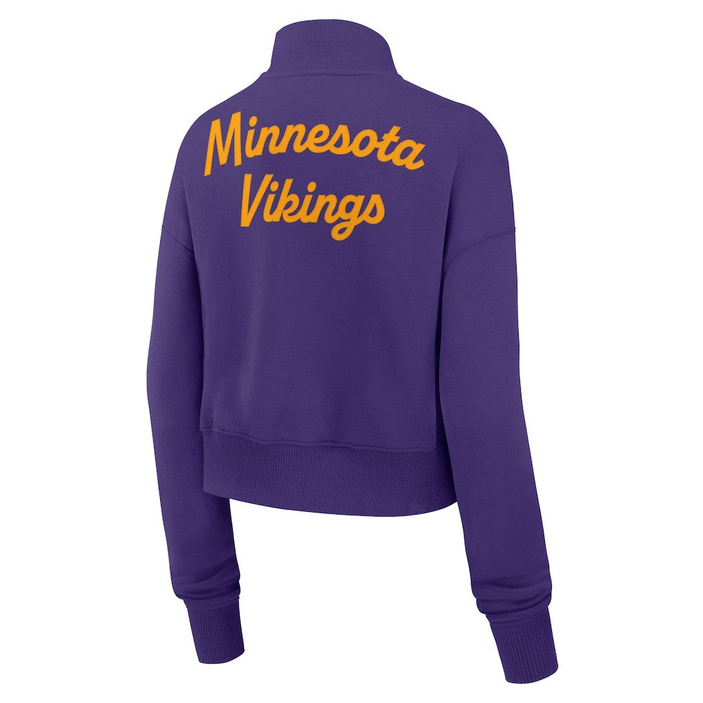 Minnesota Vikings Women's Phoenix Fleece Quarter-Zip Sweatshirt Purple - Nike