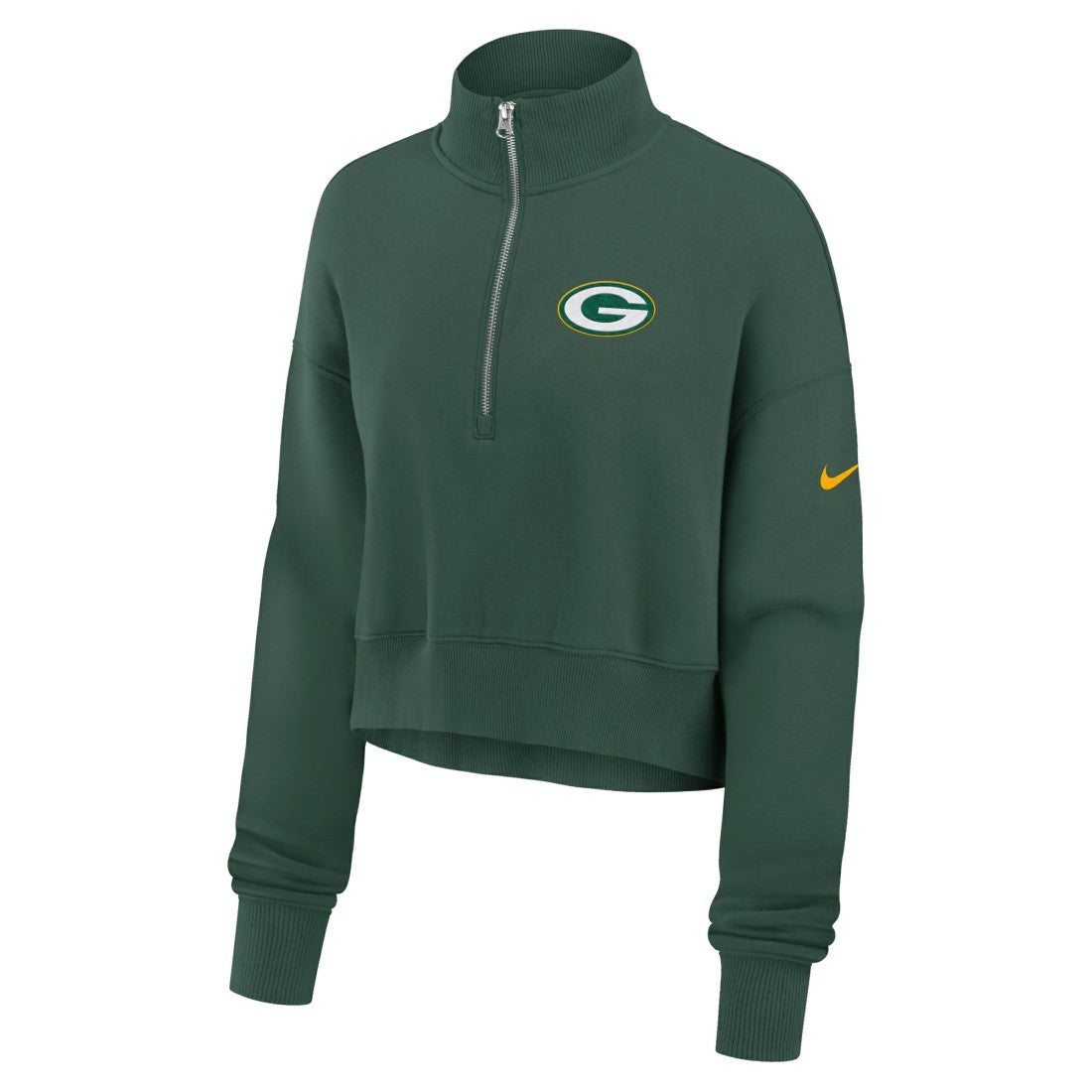 Green Bay Packers Women's Phoenix Fleece Quarter-Zip Sweatshirt Green - Nike
