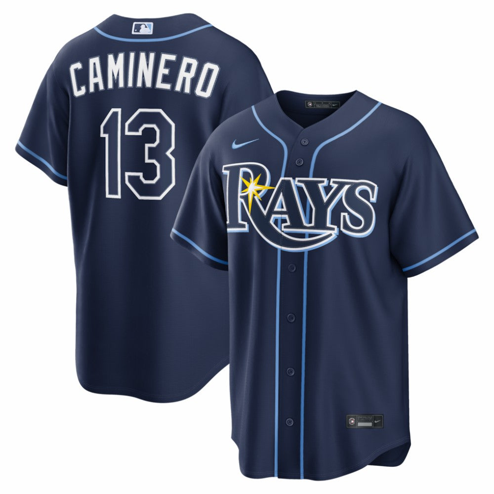 Junior Caminero Tampa Bay Rays Nike Road Replica Jersey for sale