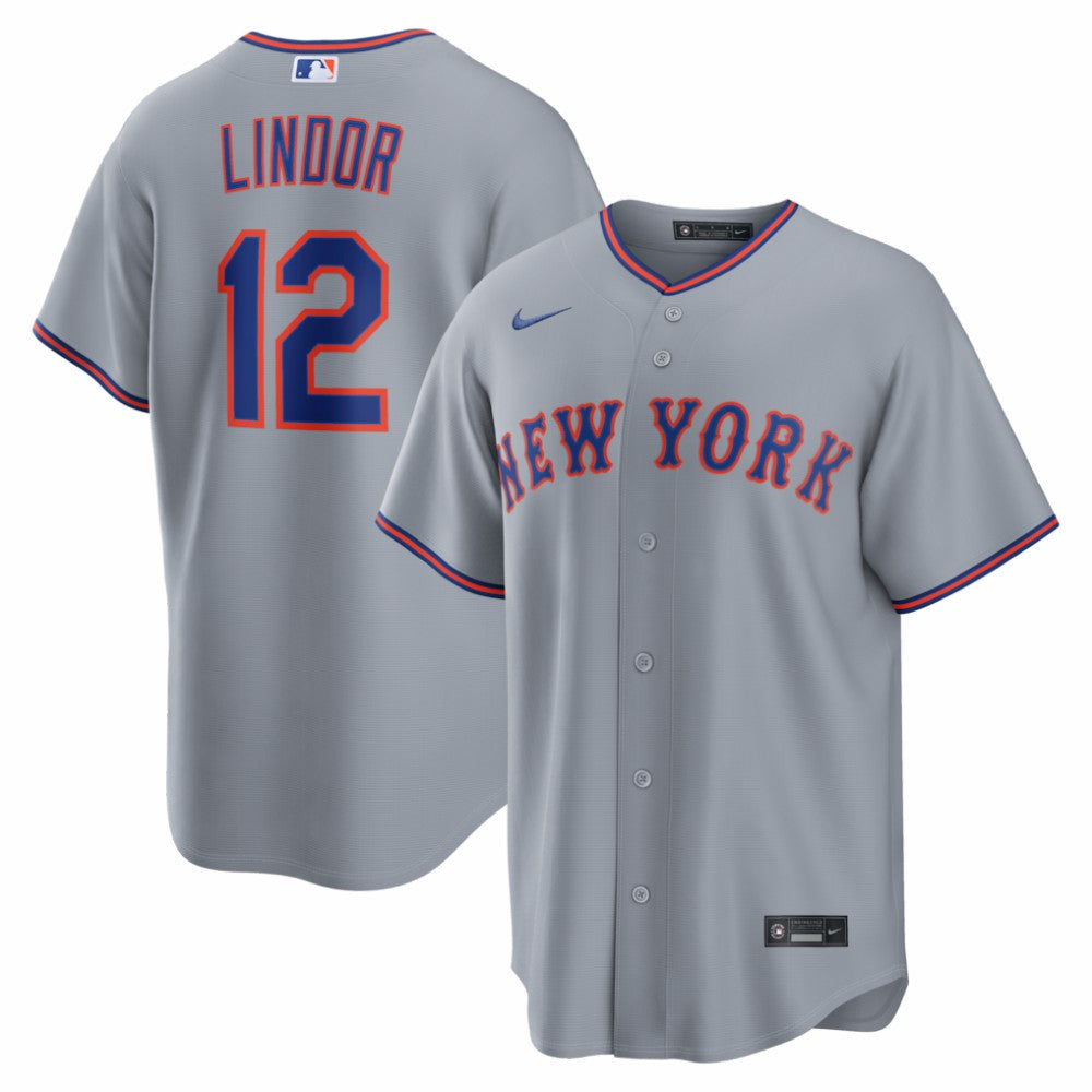 Francisco Lindor New York Mets Nike Road Replica Jersey On Sale