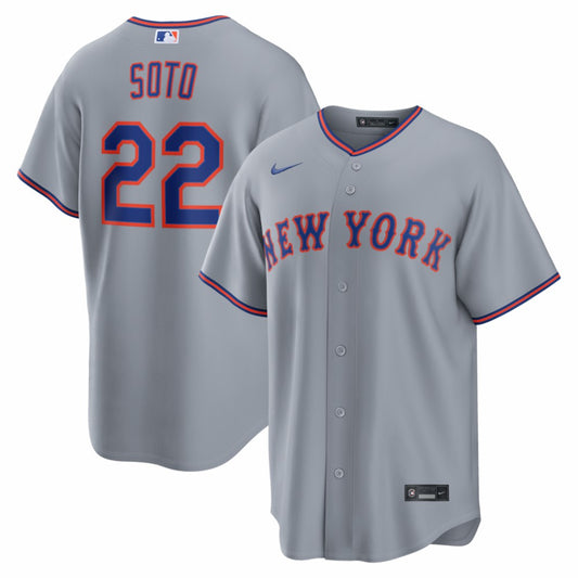 Juan Soto New York Mets Nike Road Replica Jersey - Gray | MLB Jerseys