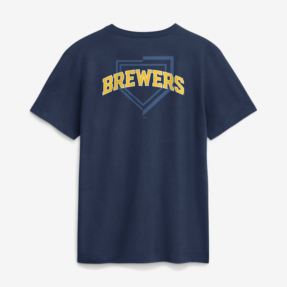 Milwaukee Brewers Nike Primetime 2-Hit T-Shirt Lifestyle