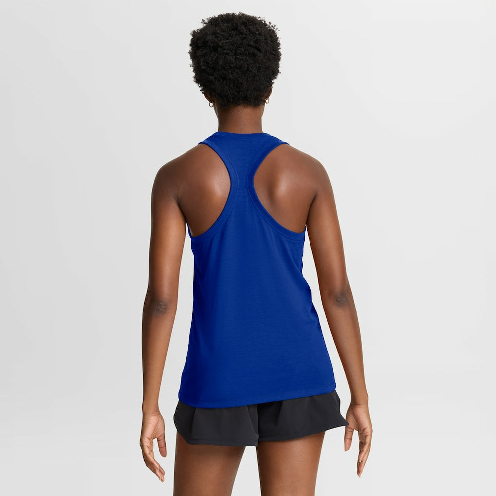 Buffalo Bills Women's Hurry Up Tri-Blend Dri-FIT Tank Top Royal - Nike