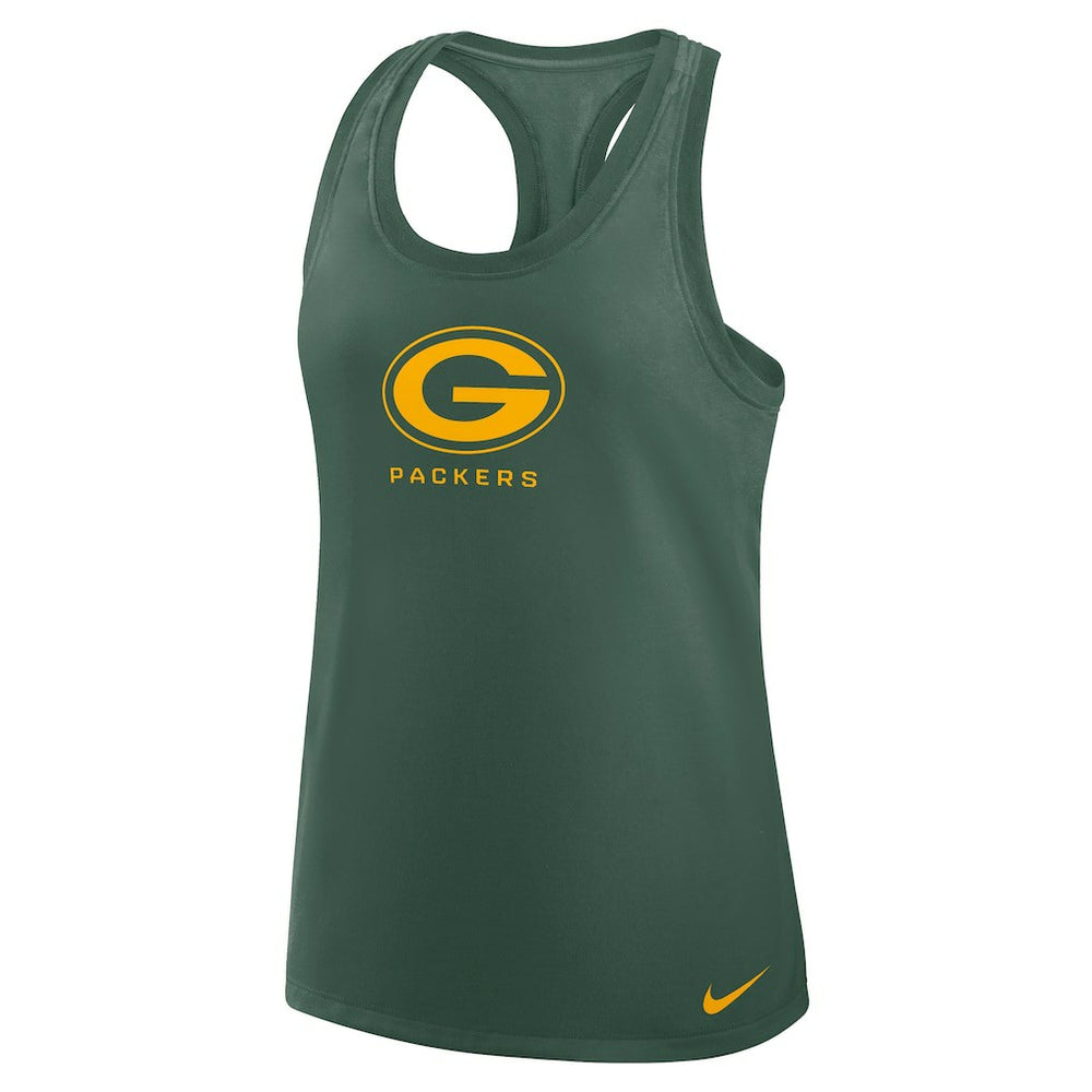 Green Bay Packers Women's Hurry Up Tri-Blend Dri-FIT Tank Top Green - Nike