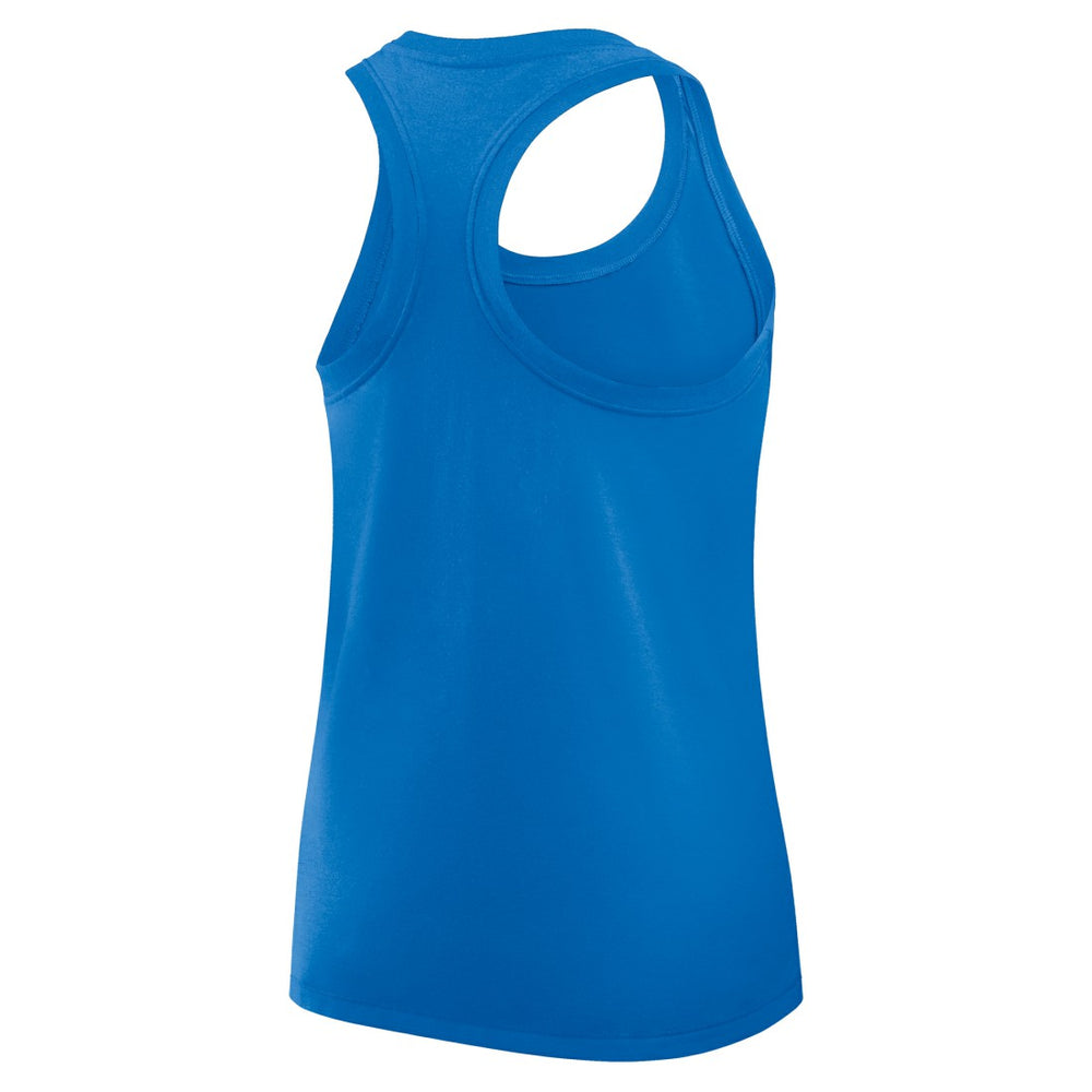 Detroit Lions Women's Hurry Up Tri-Blend Dri-FIT Tank Top Blue - Nike