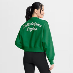 Philadelphia Eagles Women's Phoenix Fleece Quarter-Zip Sweatshirt Kelly Green - Nike