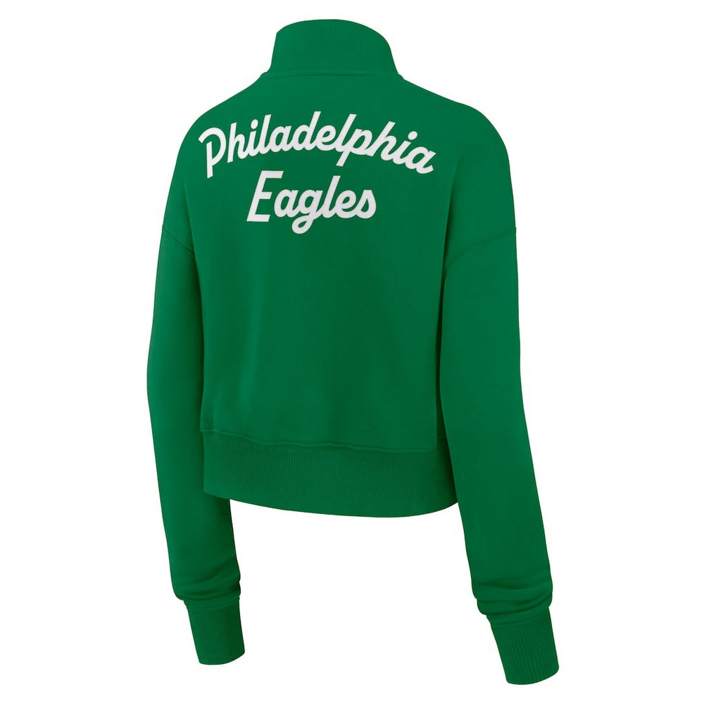 Philadelphia Eagles Women's Phoenix Fleece Quarter-Zip Sweatshirt Kelly Green - Nike