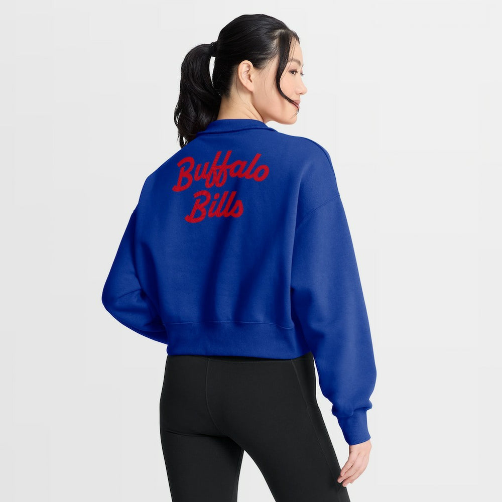 Buffalo Bills Women's Phoenix Fleece Quarter-Zip Sweatshirt Royal - Nike
