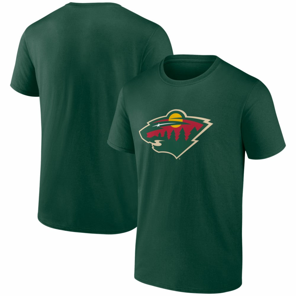 Minnesota Wild - Logo Athletic Essential T-Shirt Green