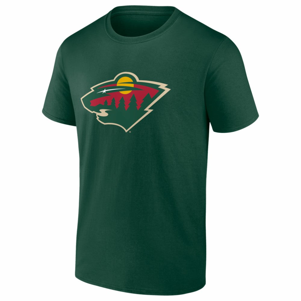 Minnesota Wild - Logo Athletic Essential T-Shirt Green