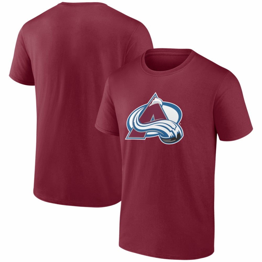 Colorado Avalanche - Logo Athletic Essential T-Shirt Burgundy