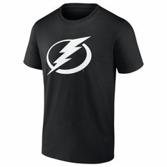 Tampa Bay Lightning - Logo Athletic Essential T-Shirt Black