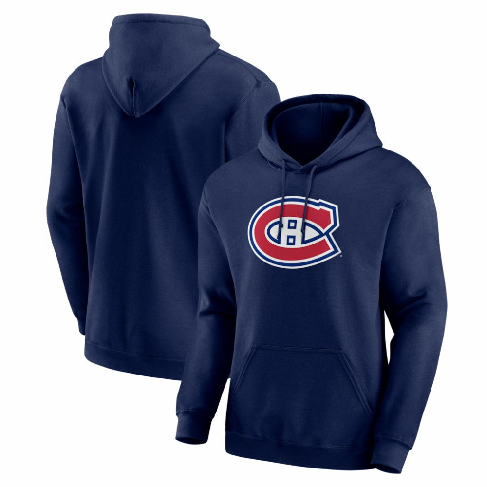 Montreal Canadiens - Logo Athletic Essential Hoodie Navy