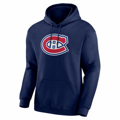 Montreal Canadiens - Logo Athletic Essential Hoodie Navy