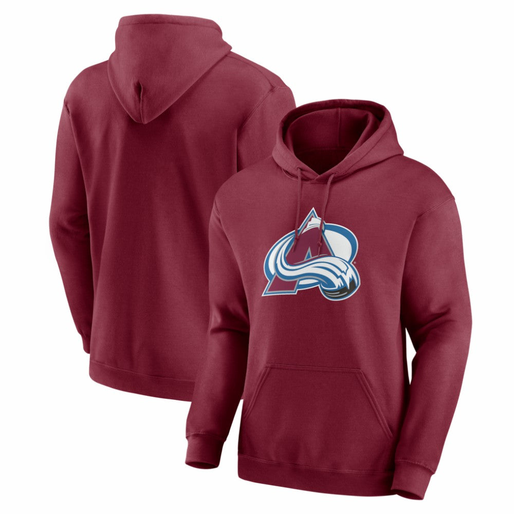 Colorado Avalanche - Logo Athletic Essential Hoodie Burgundy