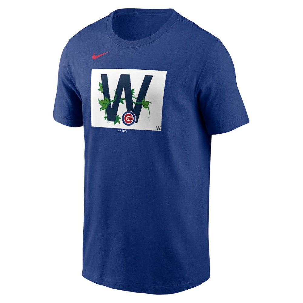 Chicago Cubs Nike Local Ivy W Flag T-Shirt On Sale