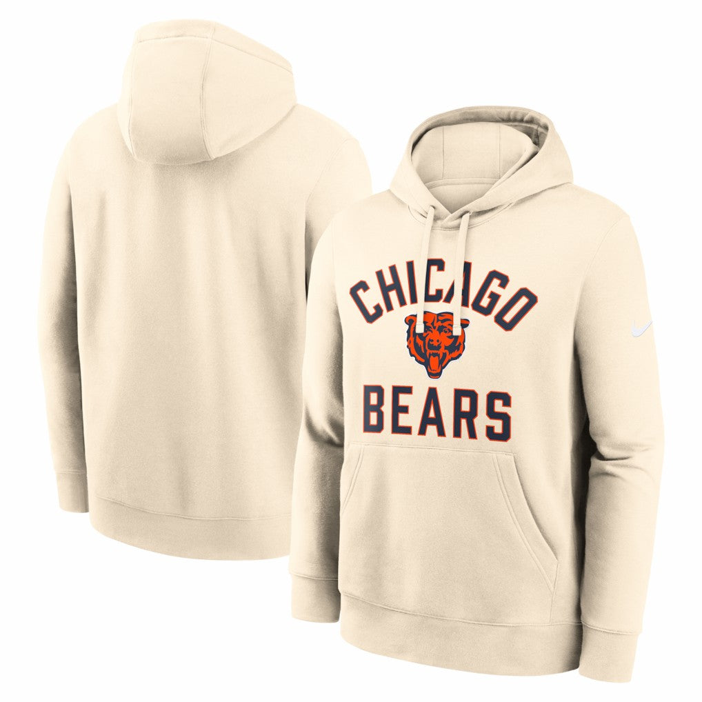 Chicago Bears Club Hoodie Cream - Nike