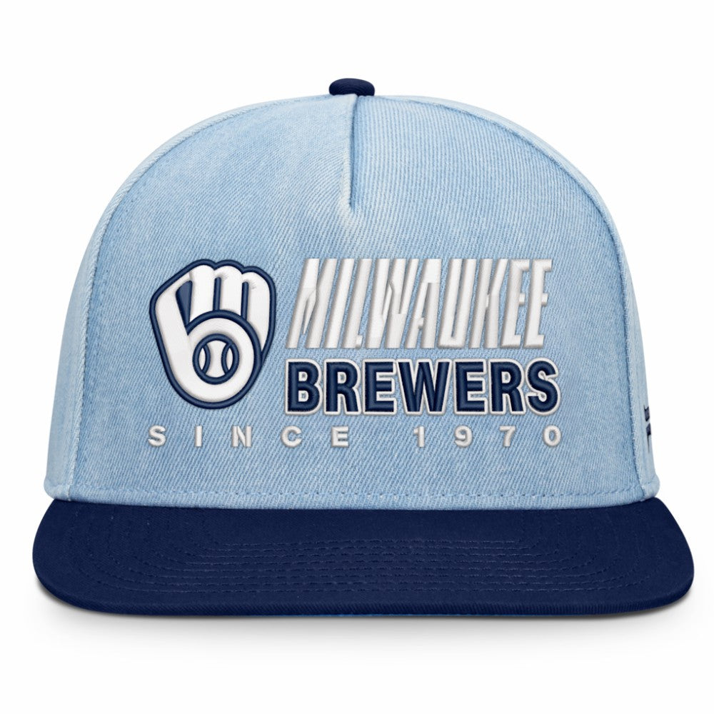 Milwaukee Brewers Fanatics Twinbill Snapback Hat Clearance