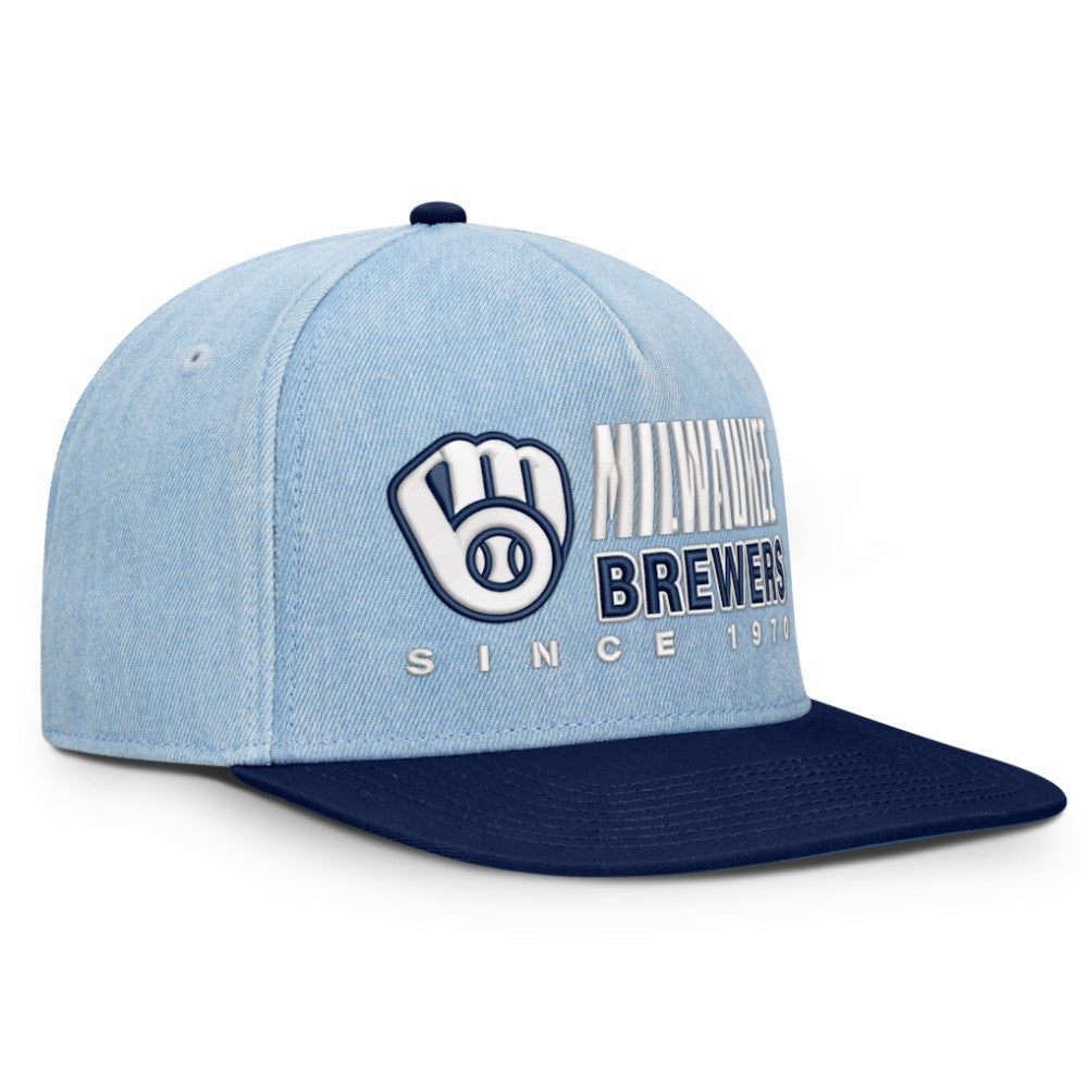 Milwaukee Brewers Fanatics Twinbill Snapback Hat Clearance
