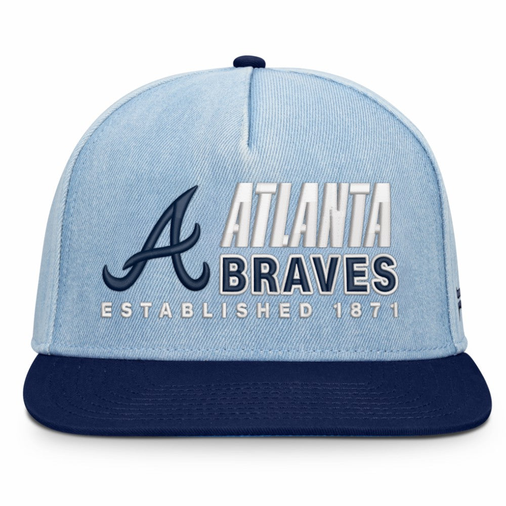 Atlanta Braves Fanatics Twinbill Snapback Hat Lifestyle