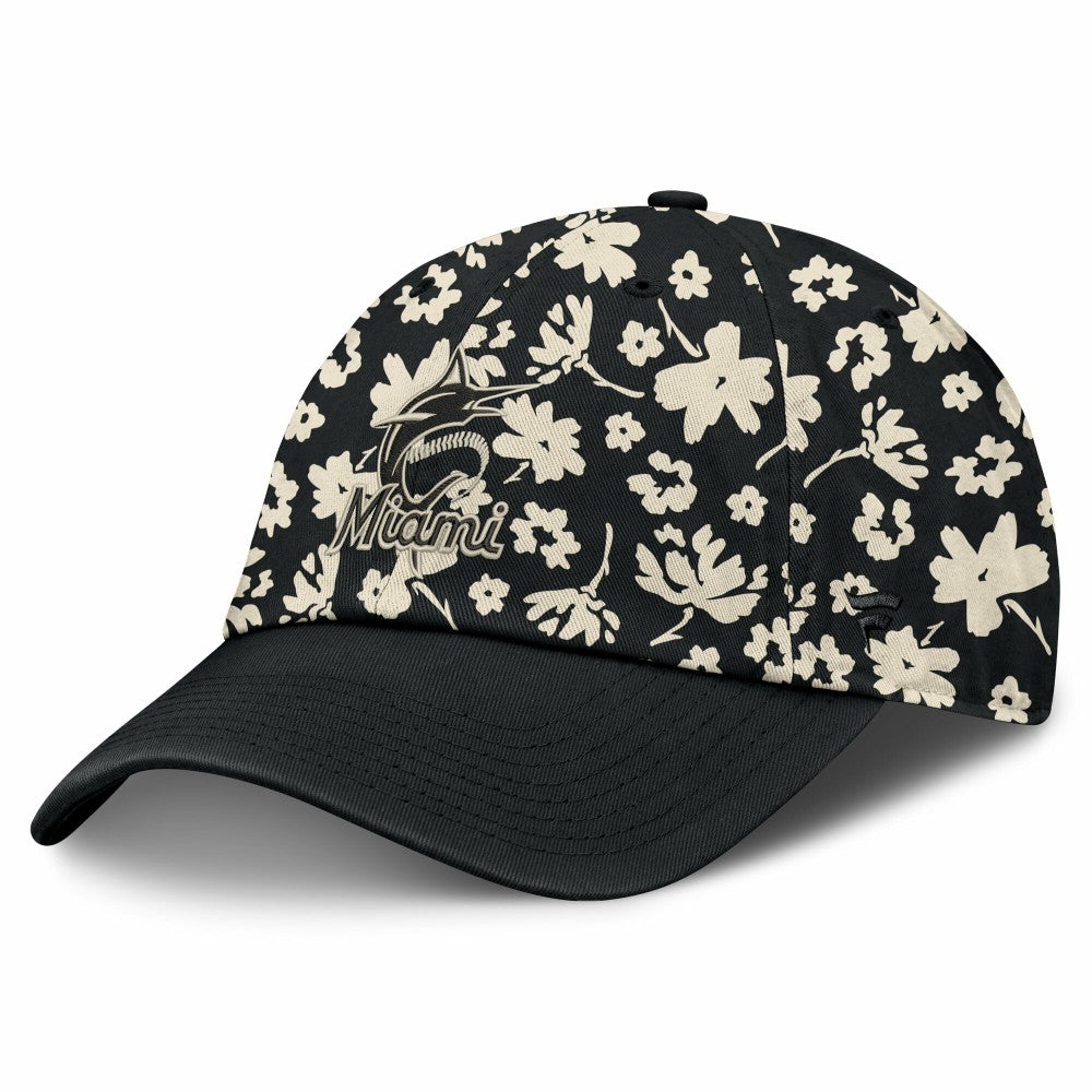 Miami Marlins Fanatics Women's Blossom Adjustable Hat On Sale