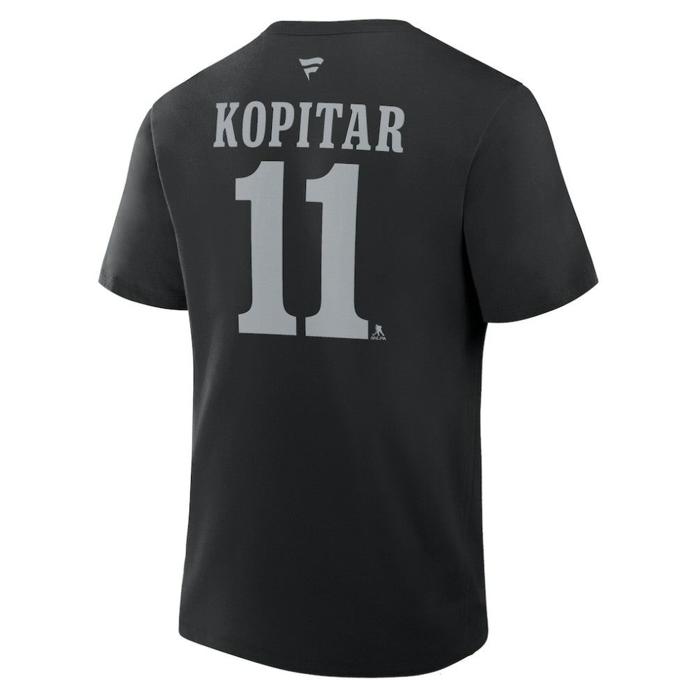 Anze Kopitar Los Angeles Kings - Fanatics Authentic Stack Name & Number T-Shirt Black