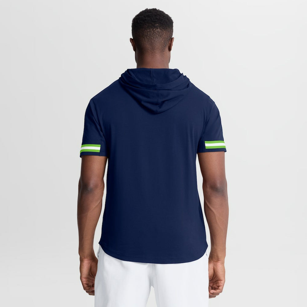 Seattle Seahawks Optimal Play Short Sleeve Hooded T-Shirt College Navy - Fanatics