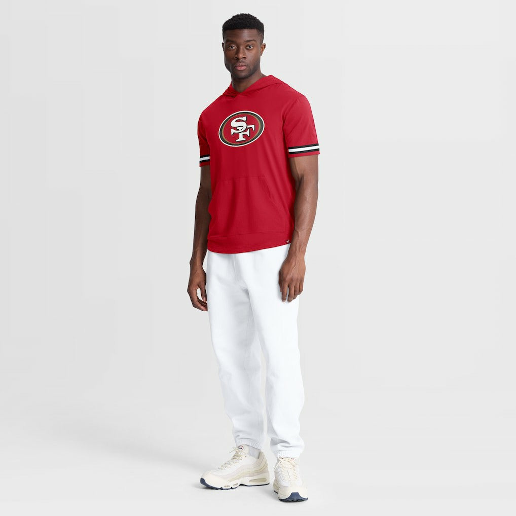 San Francisco 49ers Optimal Play Short Sleeve Hooded T-Shirt Scarlet - Fanatics