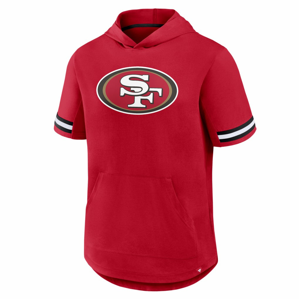 San Francisco 49ers Optimal Play Short Sleeve Hooded T-Shirt Scarlet - Fanatics