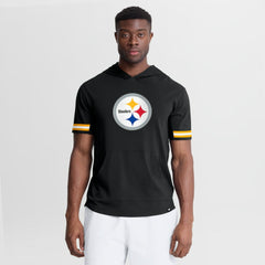 Pittsburgh Steelers Optimal Play Short Sleeve Hooded T-Shirt Black - Fanatics