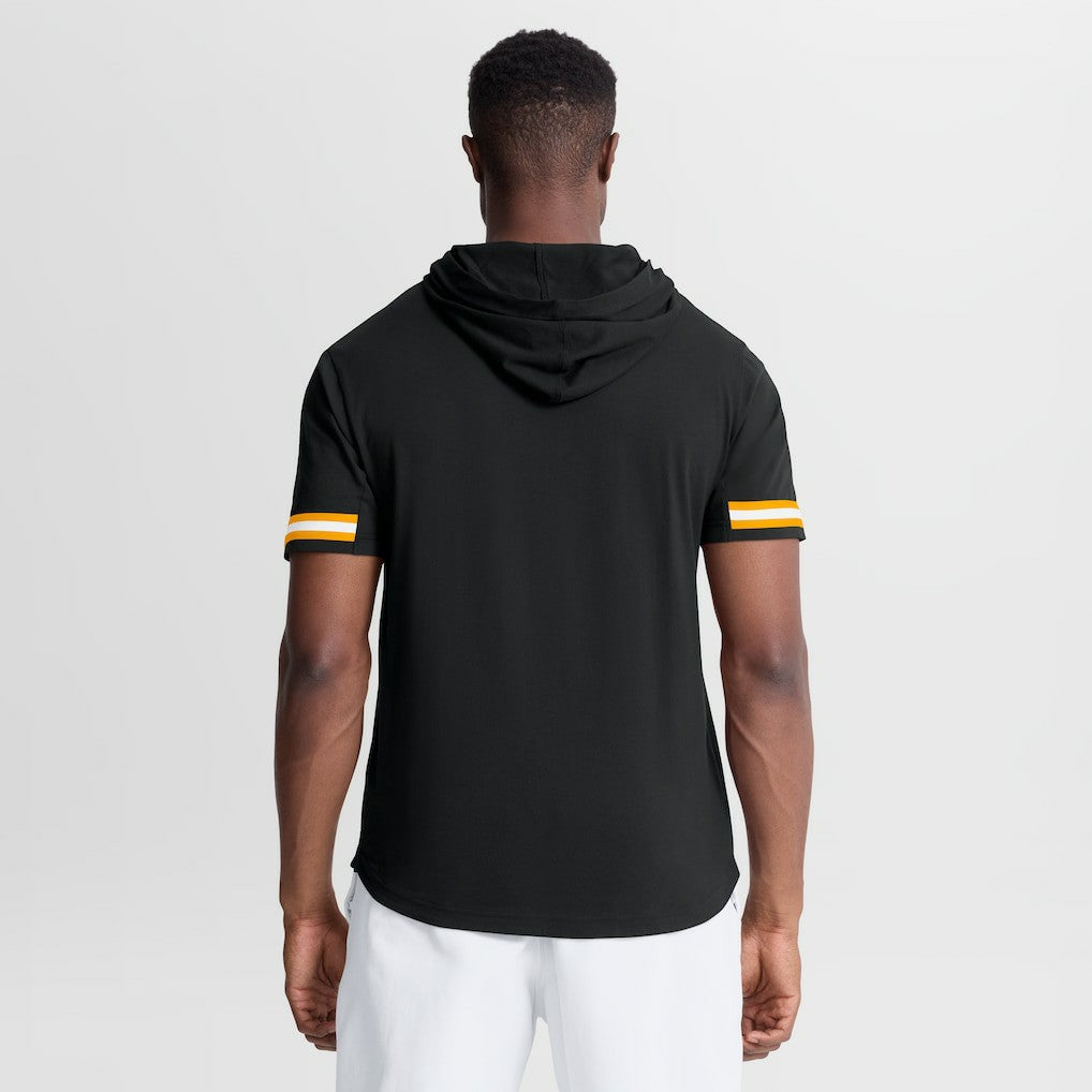 Pittsburgh Steelers Optimal Play Short Sleeve Hooded T-Shirt Black - Fanatics