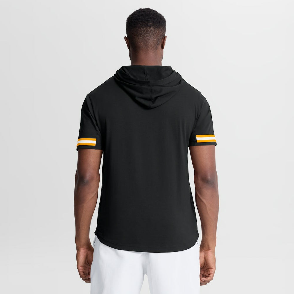 Pittsburgh Steelers Optimal Play Short Sleeve Hooded T-Shirt Black - Fanatics