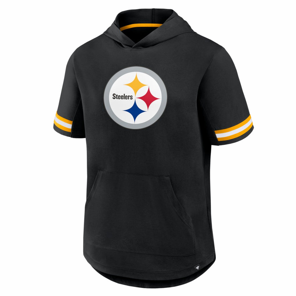 Pittsburgh Steelers Optimal Play Short Sleeve Hooded T-Shirt Black - Fanatics