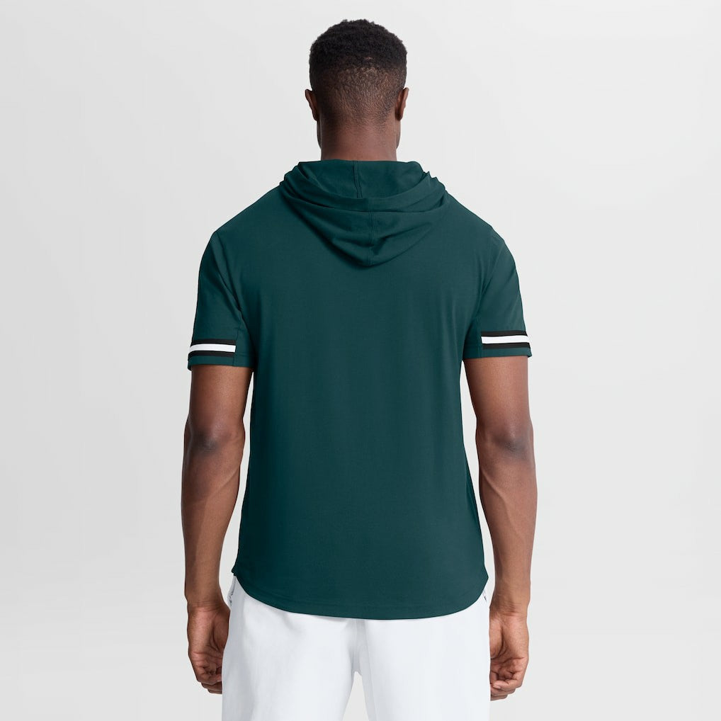 Philadelphia Eagles Optimal Play Short Sleeve Hooded T-Shirt Midnight Green - Fanatics