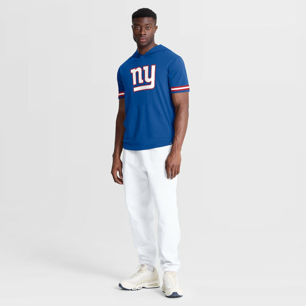 New York Giants Optimal Play Short Sleeve Hooded T-Shirt Royal - Fanatics