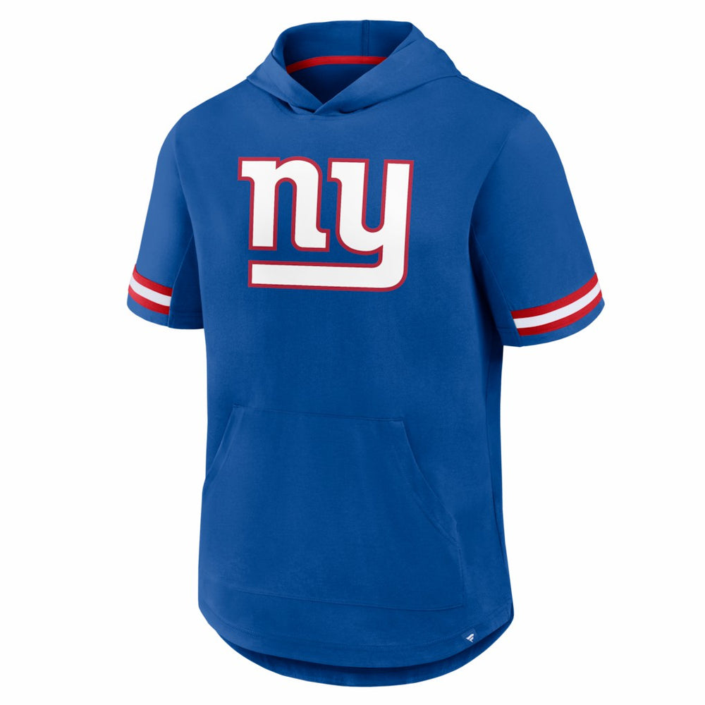 New York Giants Optimal Play Short Sleeve Hooded T-Shirt Royal - Fanatics