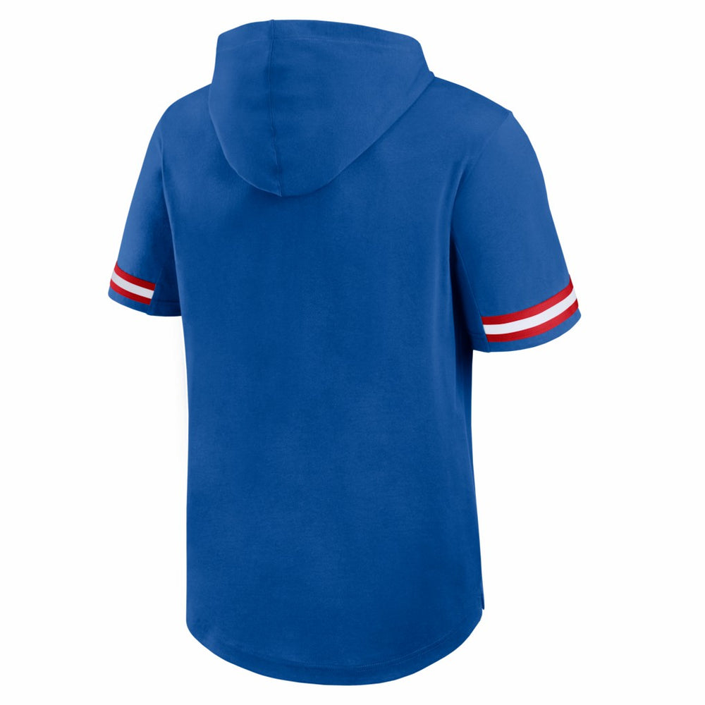 New York Giants Optimal Play Short Sleeve Hooded T-Shirt Royal - Fanatics