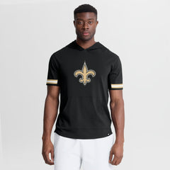 New Orleans Saints Optimal Play Short Sleeve Hooded T-Shirt Black - Fanatics