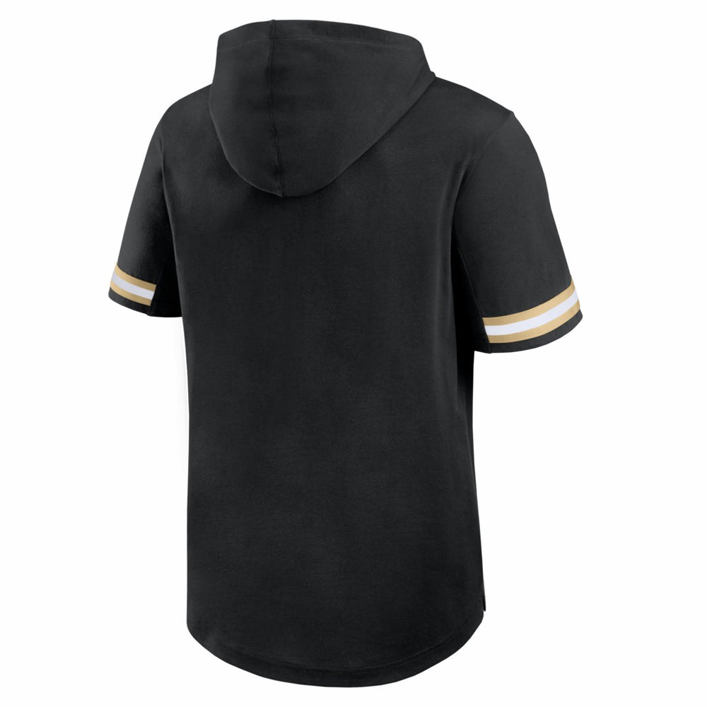 New Orleans Saints Optimal Play Short Sleeve Hooded T-Shirt Black - Fanatics