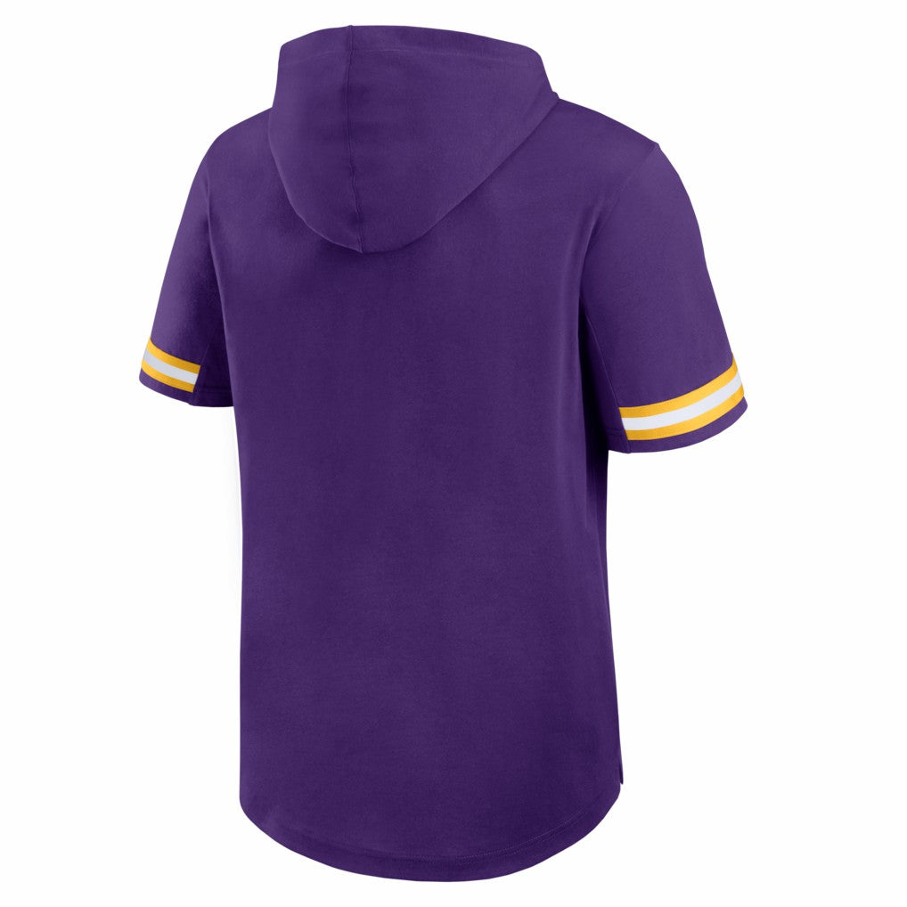 Minnesota Vikings Optimal Play Short Sleeve Hooded T-Shirt Purple - Fanatics