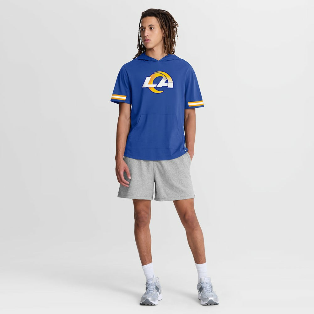 Los Angeles Rams Optimal Play Short Sleeve Hooded T-Shirt Royal - Fanatics