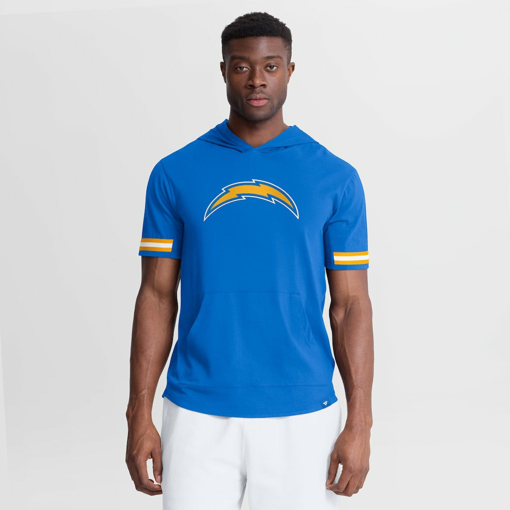 Los Angeles Chargers Optimal Play Short Sleeve Hooded T-Shirt Powder Blue - Fanatics