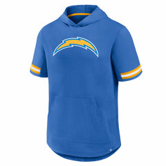 Los Angeles Chargers Optimal Play Short Sleeve Hooded T-Shirt Powder Blue - Fanatics