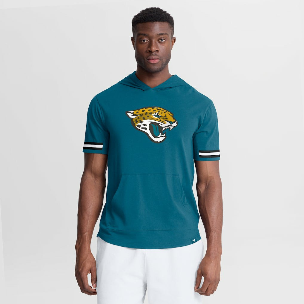 Jacksonville Jaguars Optimal Play Short Sleeve Hooded T-Shirt Teal - Fanatics