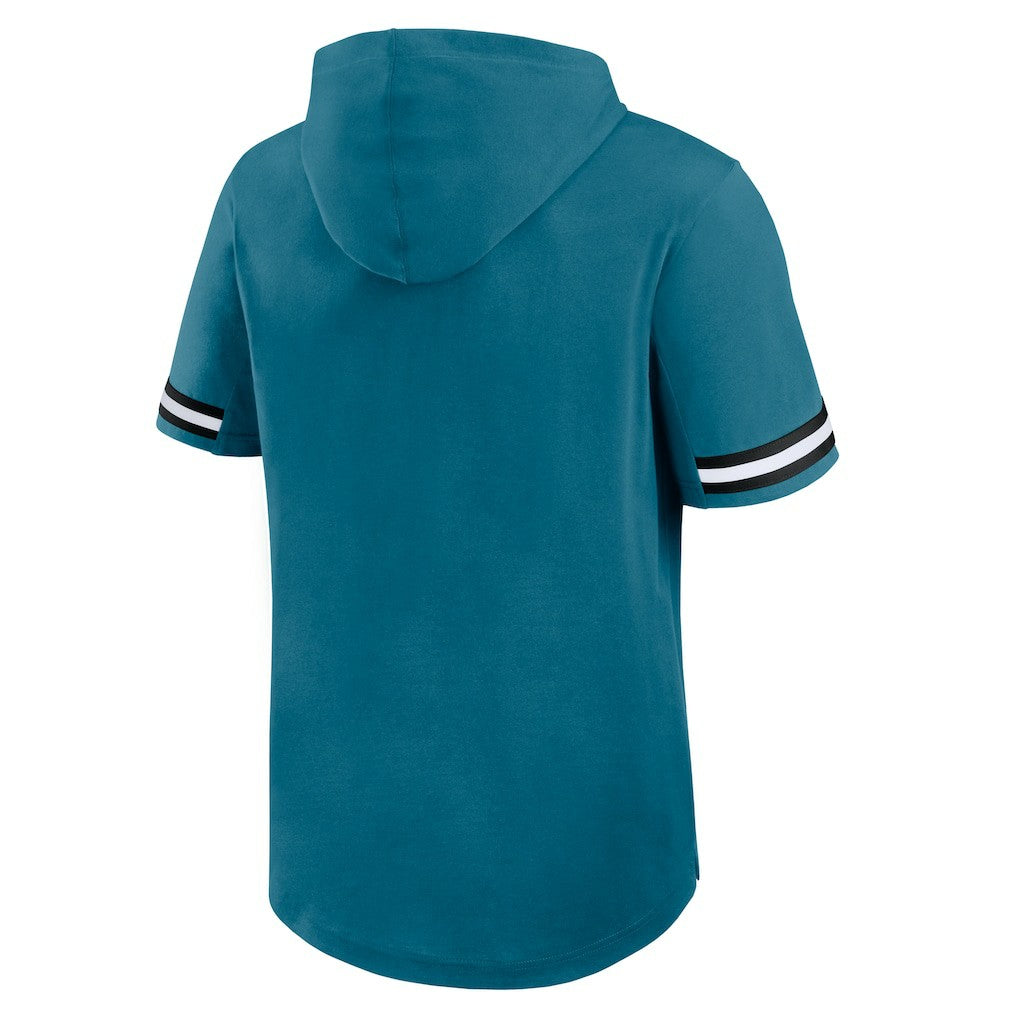 Jacksonville Jaguars Optimal Play Short Sleeve Hooded T-Shirt Teal - Fanatics
