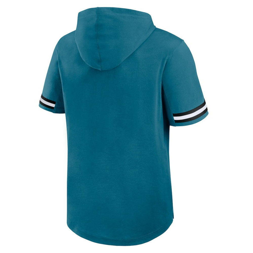 Jacksonville Jaguars Optimal Play Short Sleeve Hooded T-Shirt Teal - Fanatics