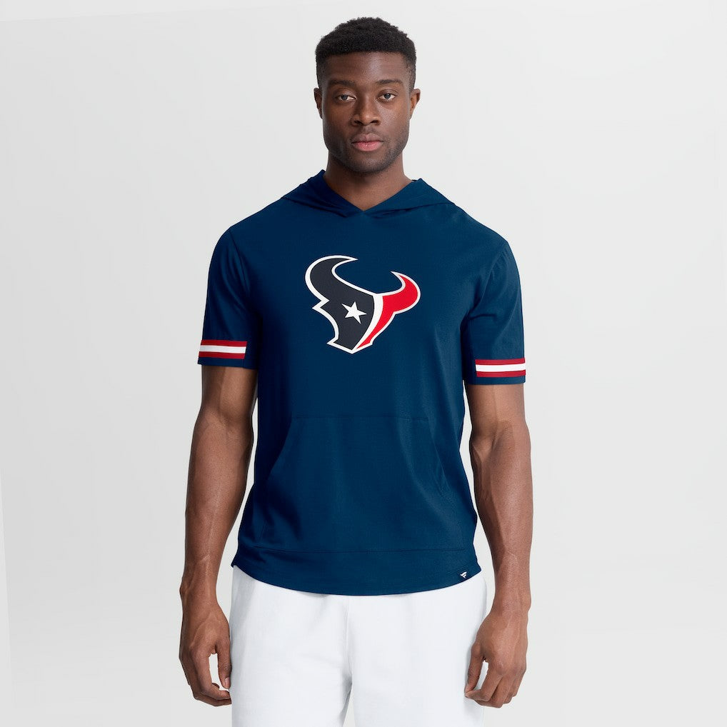 Houston Texans Optimal Play Short Sleeve Hooded T-Shirt Navy - Fanatics