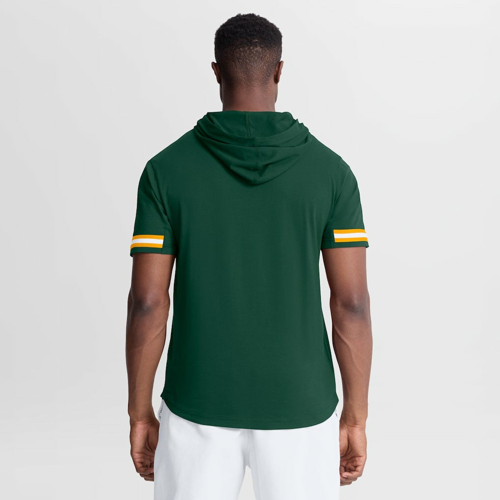 Green Bay Packers Optimal Play Short Sleeve Hooded T-Shirt Green - Fanatics